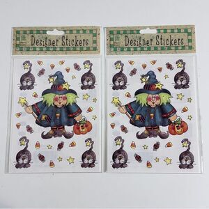 2 Provo Craft Halloween Witch & Cat Archival Sticker Set